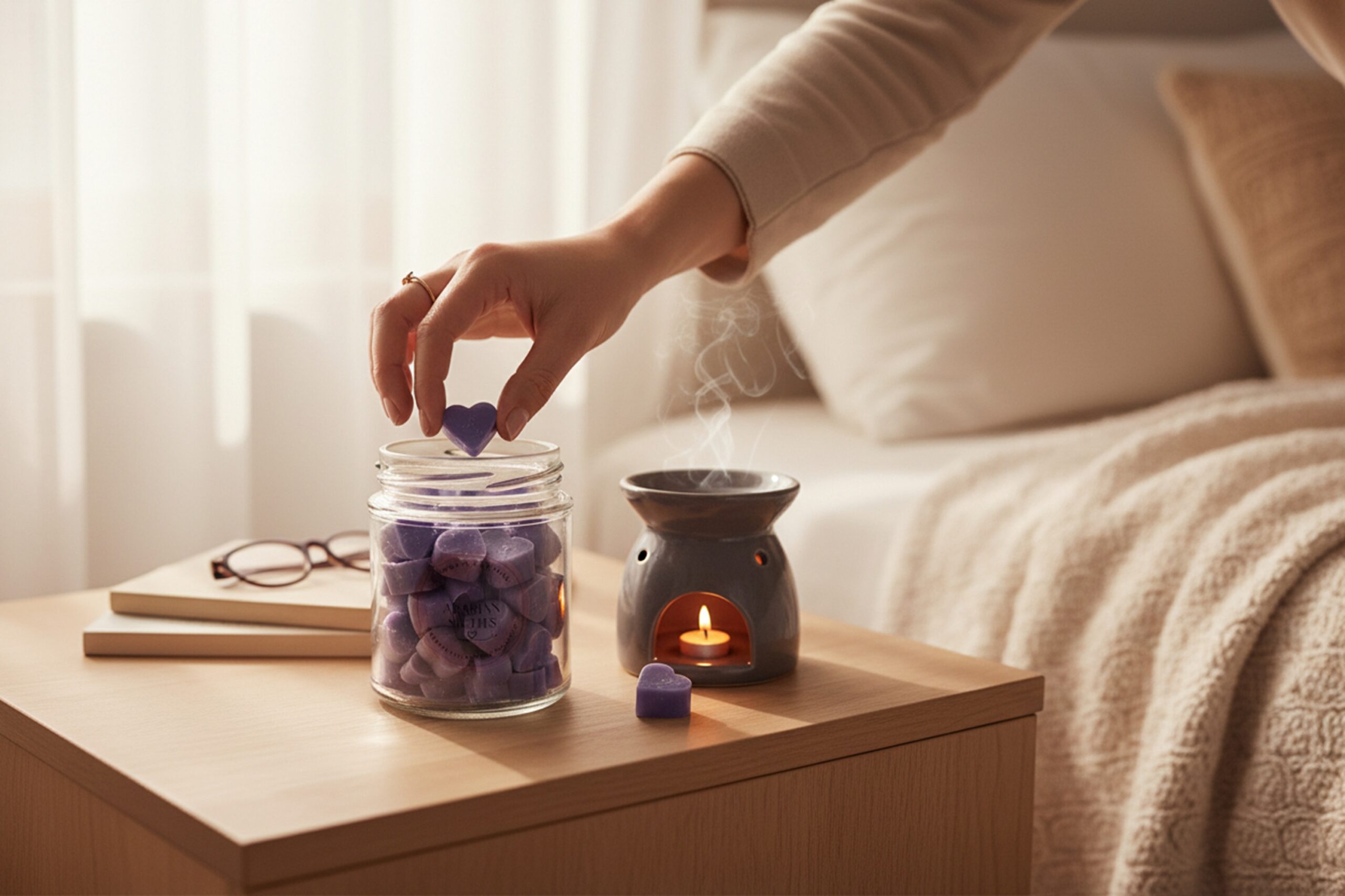 Arabian Nights Wax Melt in a glass jar - Image 3