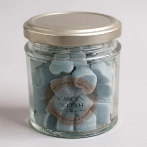 Cancun No.1204 our Tropical fruits scented Wax Melts in a Glass Jar