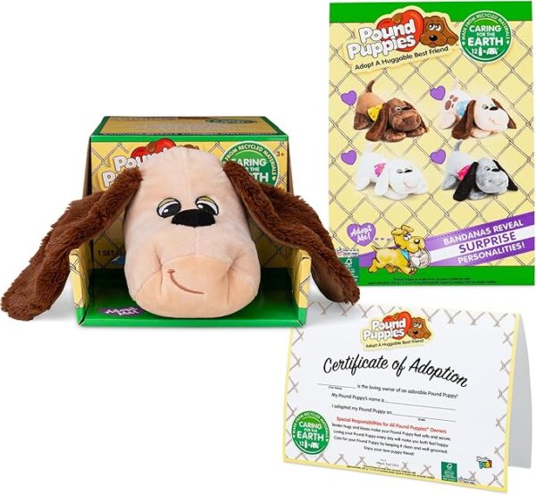 Pound Puppies 1980s Classic – Authentic 17” Plush Toy | Adopt a Huggable Best Friend