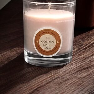 Sandalwood Scented Candle in glass jar