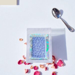 Rose Geranium Scented wax melt bar in dak blue