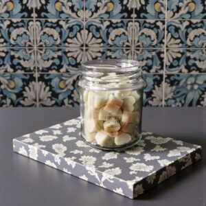 Eucalyptus Scented Wax Melts in a Glass Jar
