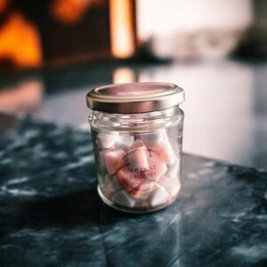 Laundry Scented Wax Melts in a glass jar