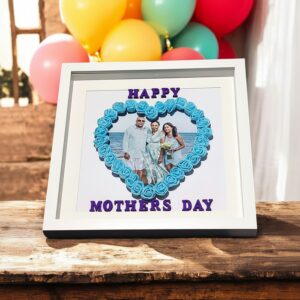 Personlised Floral Heart keepsake Photo Frame